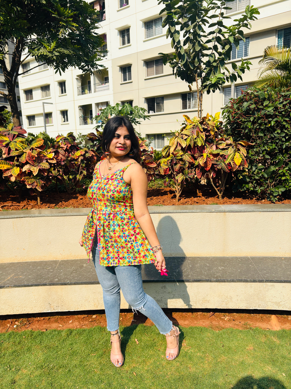 Rangriti Pop Peplum Kurti