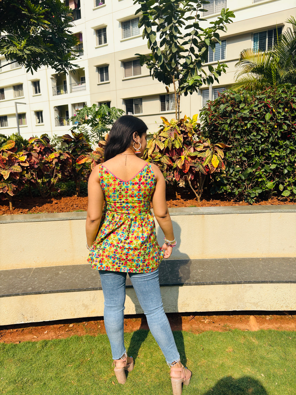 Rangriti Pop Peplum Kurti