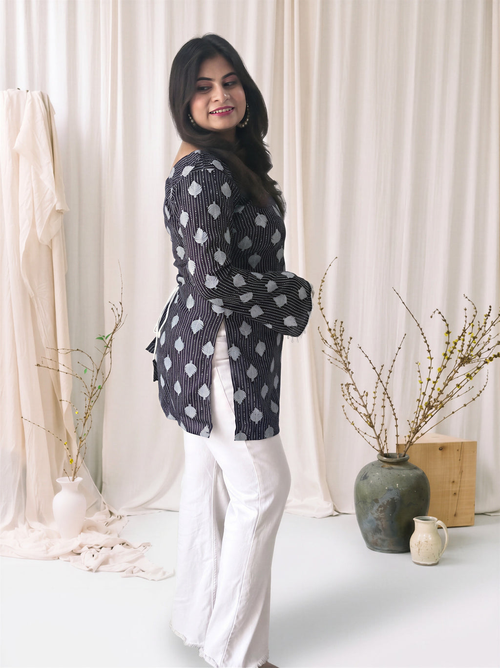 Saanjh Corset Bell Sleeve Kurti