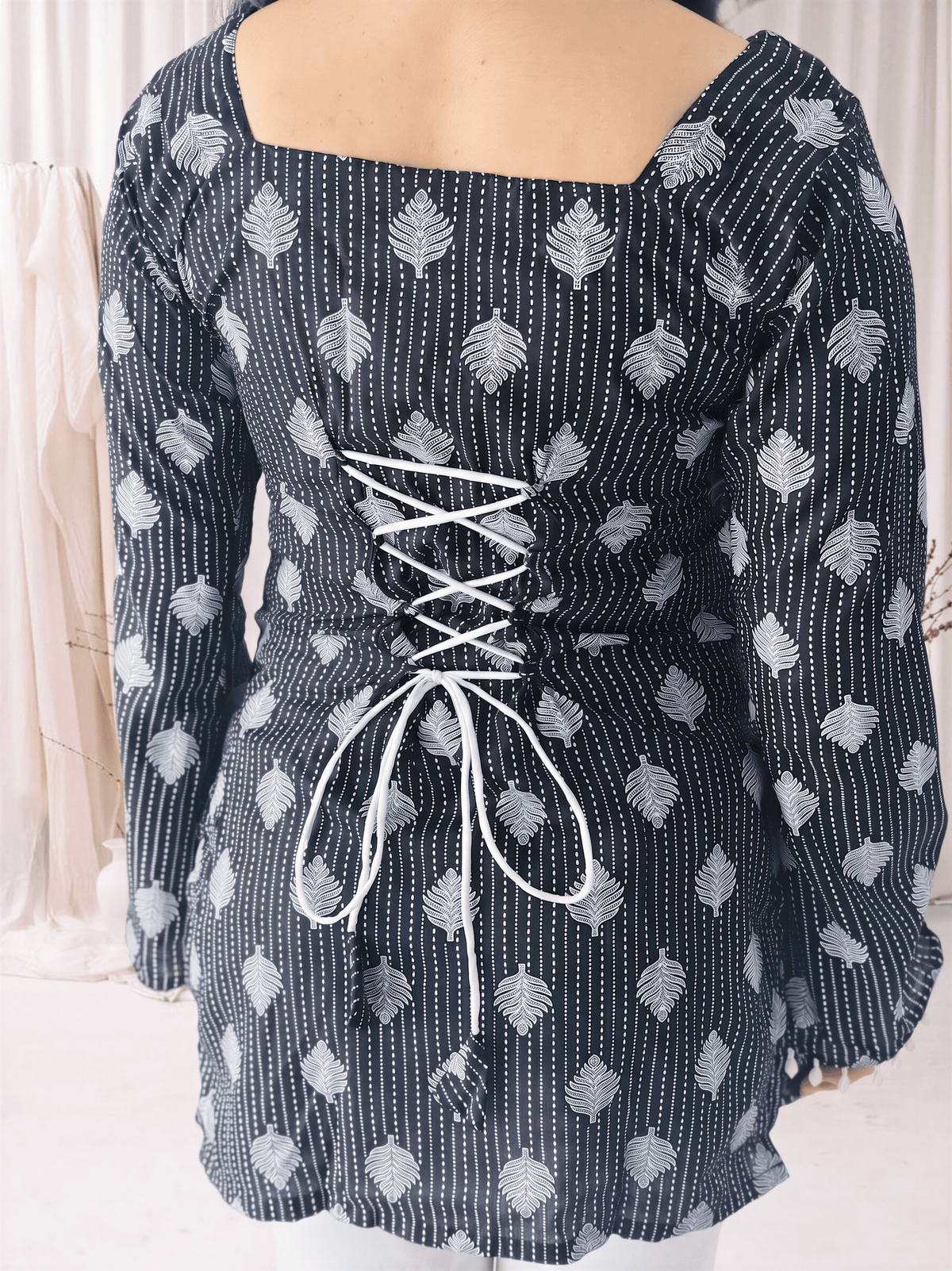 Saanjh Corset Bell Sleeve Kurti