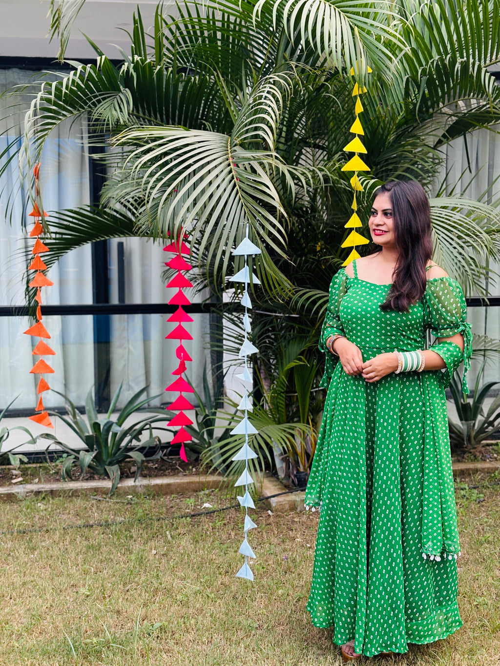 Mohini – Bandhani Bliss Mehndi Dress