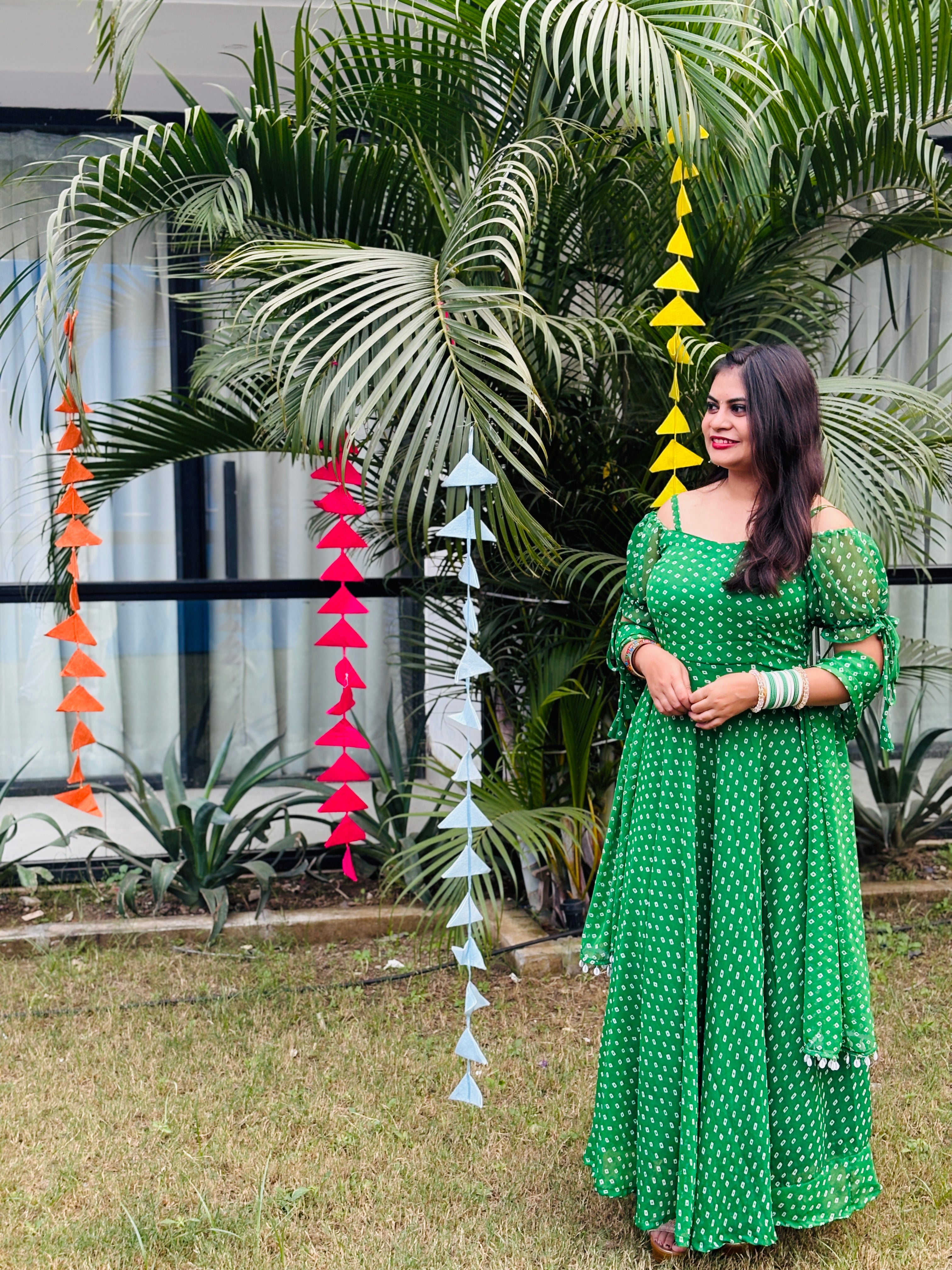 Mohini – Bandhani Bliss Mehndi Dress