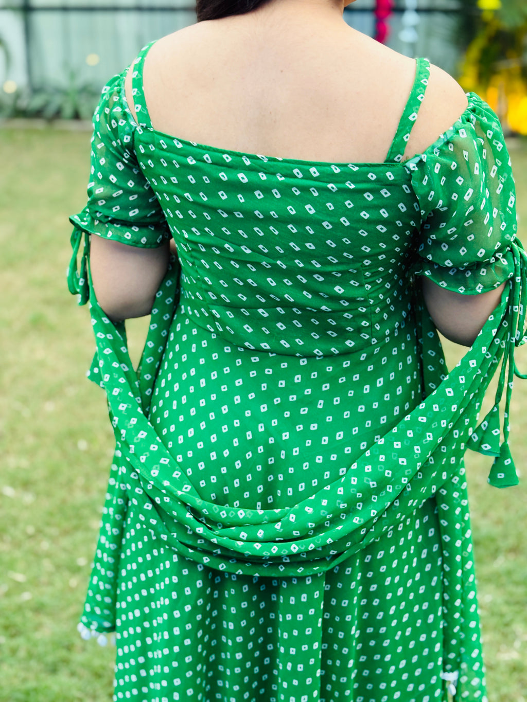 Mohini – Bandhani Bliss Mehndi Dress