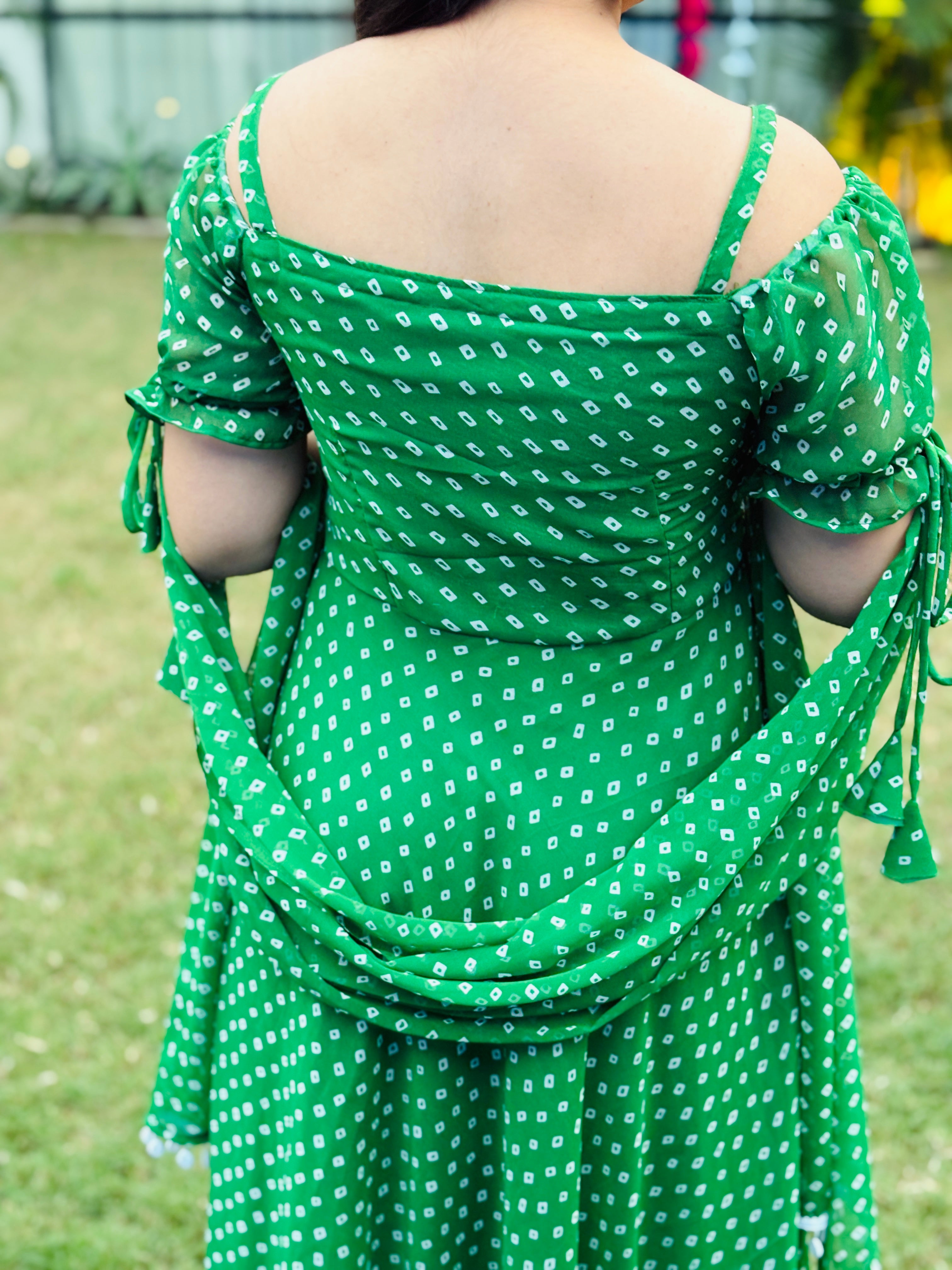 Mohini – Bandhani Bliss Mehndi Dress