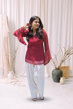 Reva Chauk Bandhani Kurti