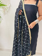 Siyah Grace Cigarette Pant Suit