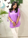 Lavender Dori Sleeve Kurti