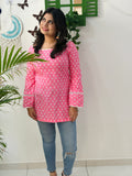Pink Petal Charm Kurti