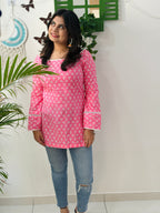 Pink Petal Charm Kurti