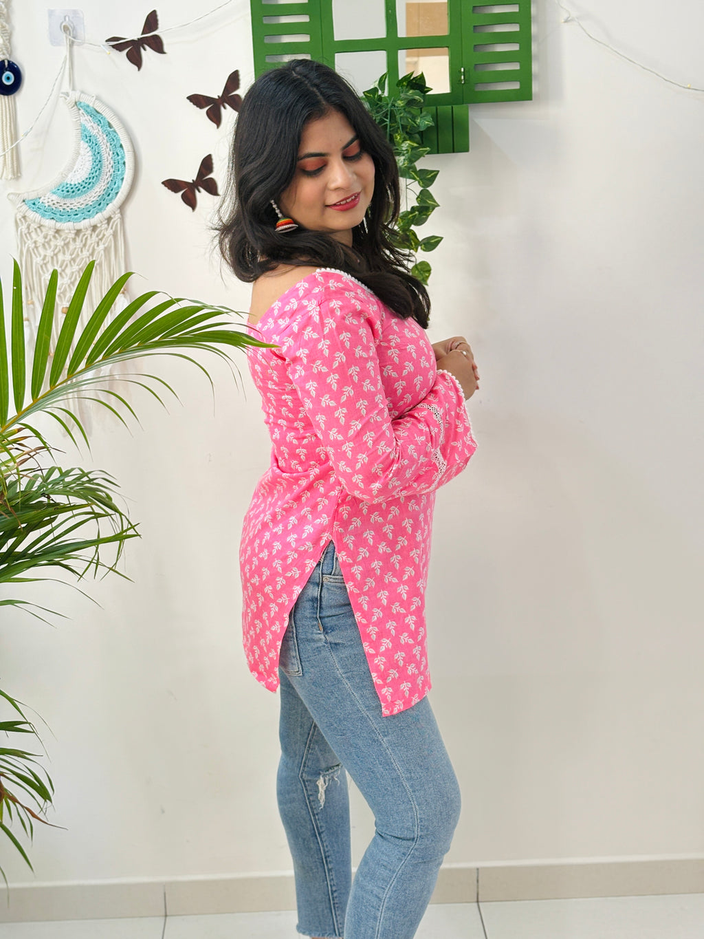 Pink Petal Charm Kurti