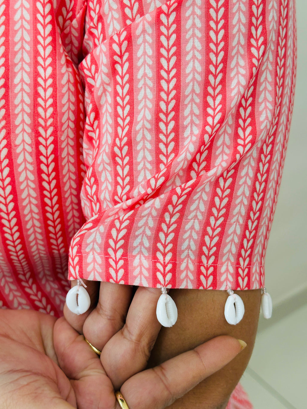 Coral Whisper Office Kurta