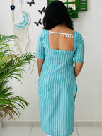 Aqua Whisper Office Kurta