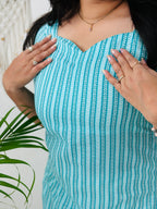 Aqua Whisper Office Kurta