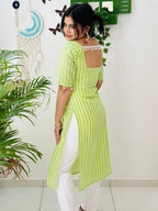 Lime Grace Office Kurti