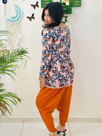 Classic Floral Office Kurti Set