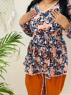 Classic Floral Office Kurti Set