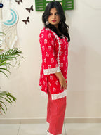 Red Petal Co-ord Set