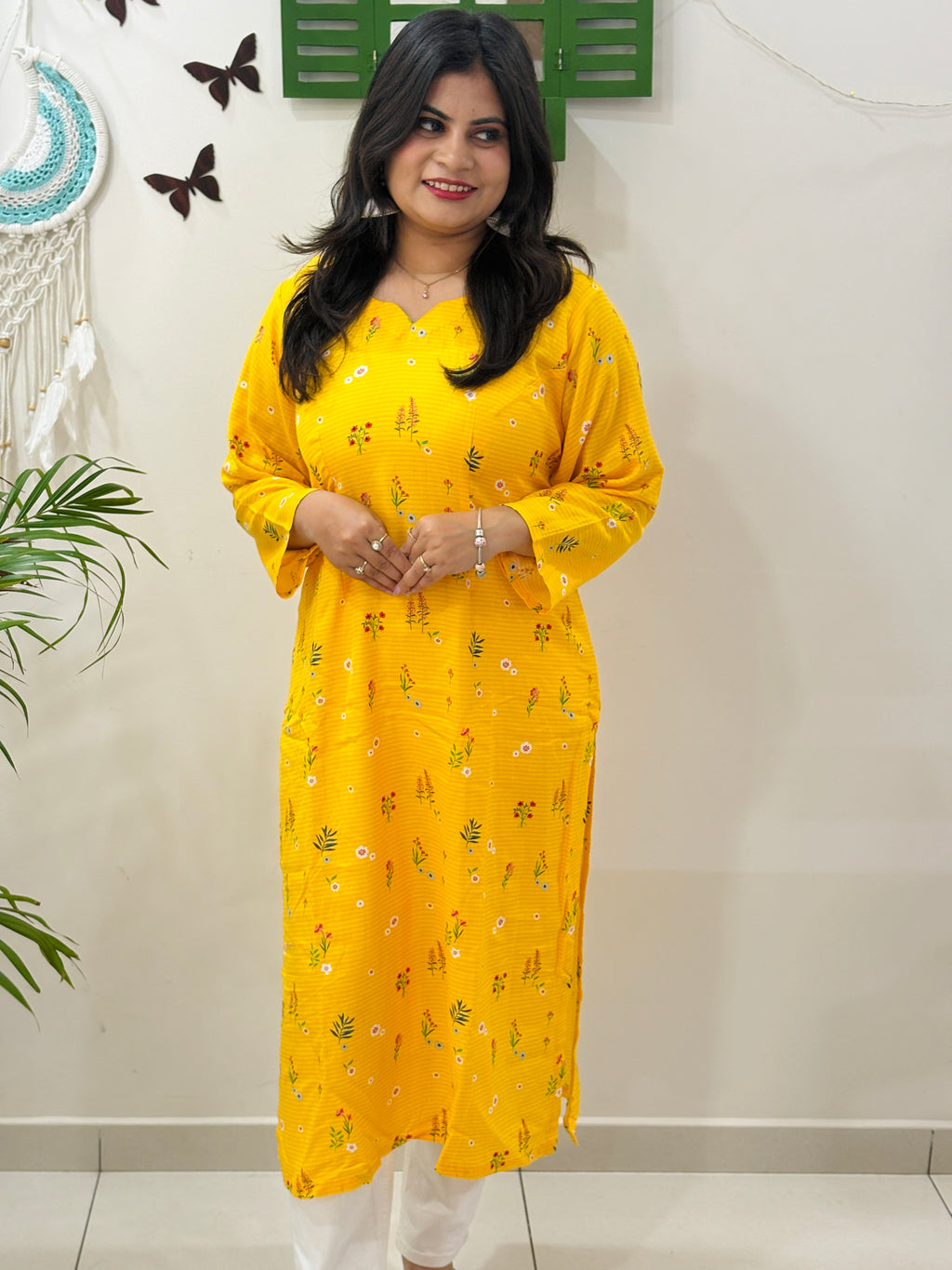 Sunlit Meadow Office Kurta