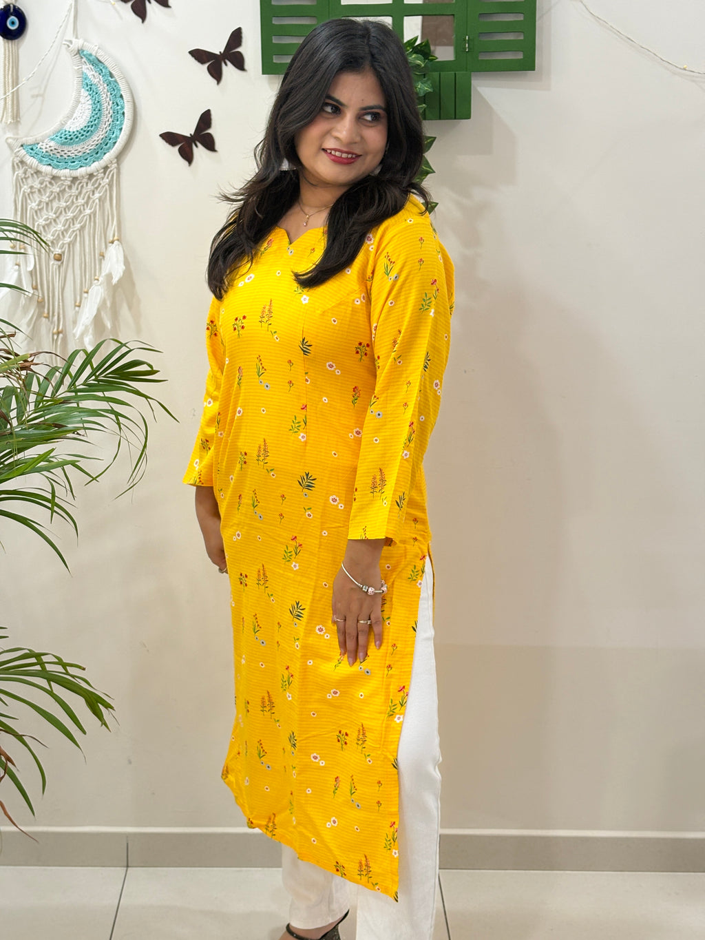 Sunlit Meadow Office Kurta