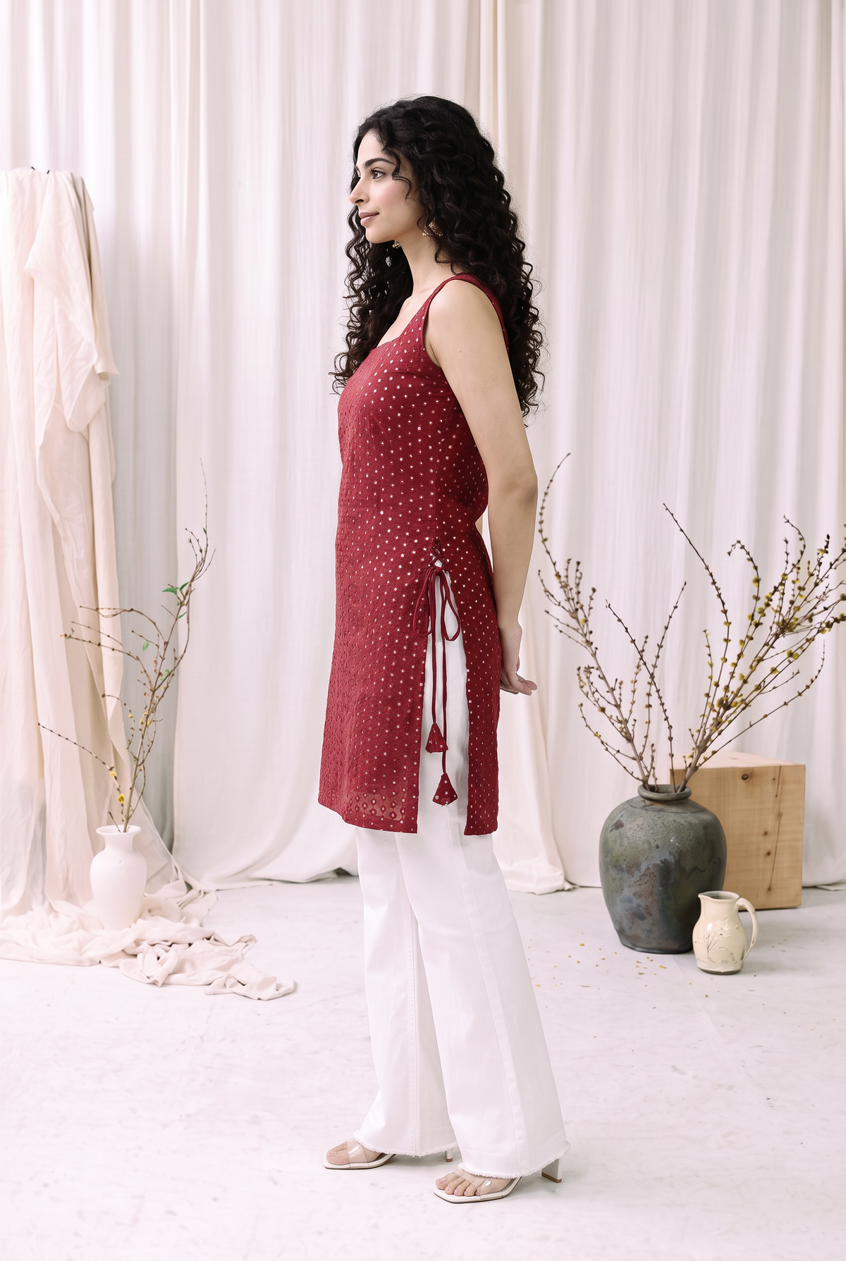 Madhuri Mirrorwork Kurti – Mehrun