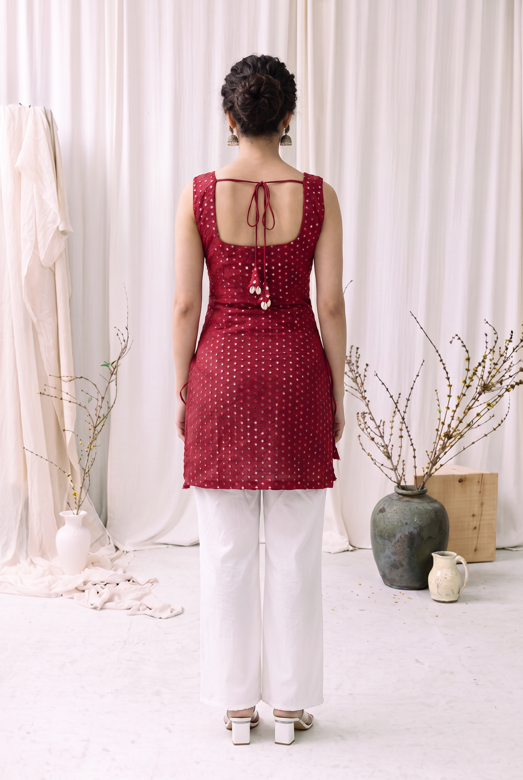 Madhuri Mirrorwork Kurti – Mehrun
