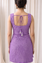Madhuri Mirrorwork Kurti – Lavender