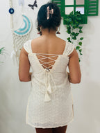Ivory Whisper Corset Kurti