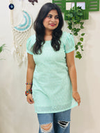 Aira Mint Lace Charm Kurti
