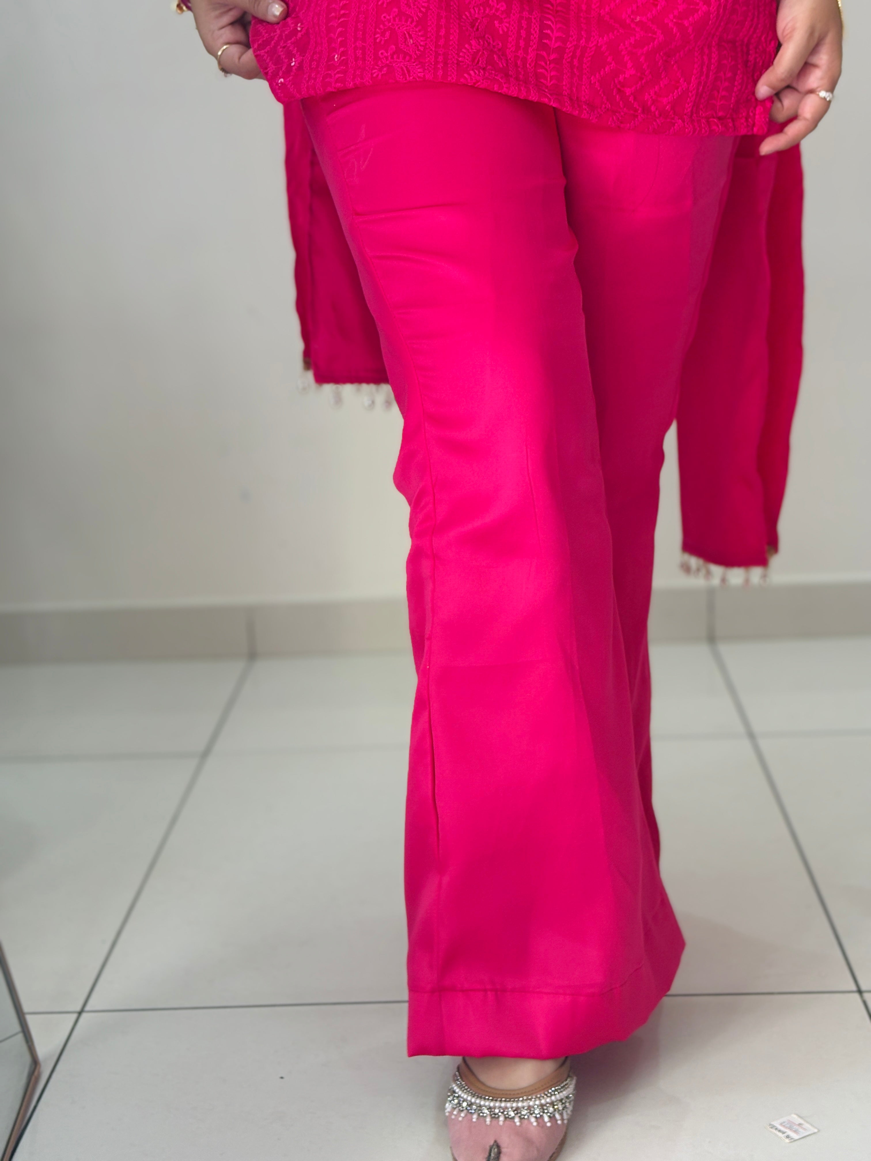 Nazakat Rani Pink Corset Suit