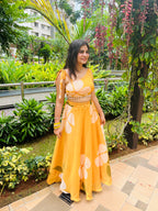 SunKissed Haldi Bloom Skirt Set