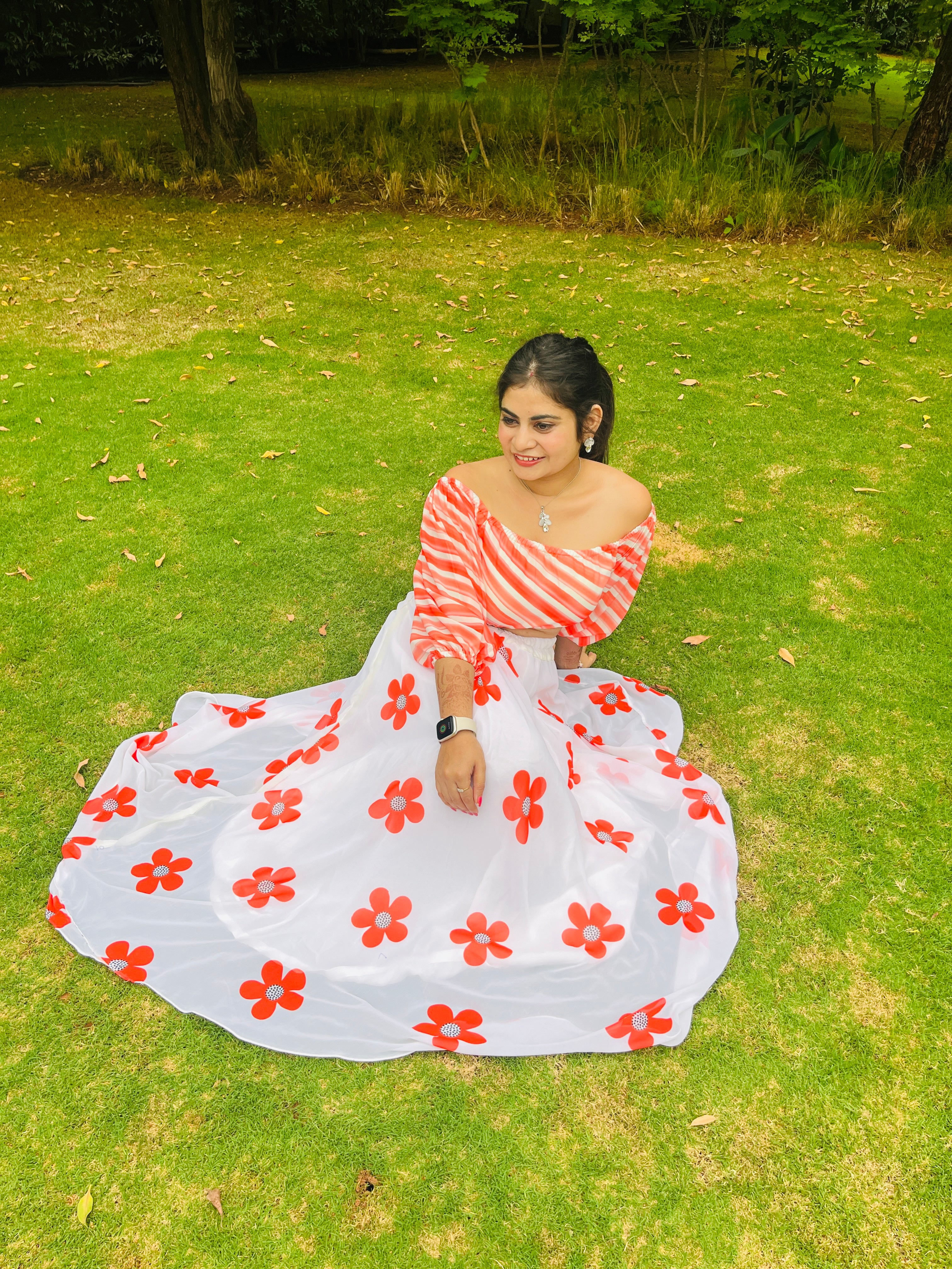 Blossom Breeze Skirt Top Set