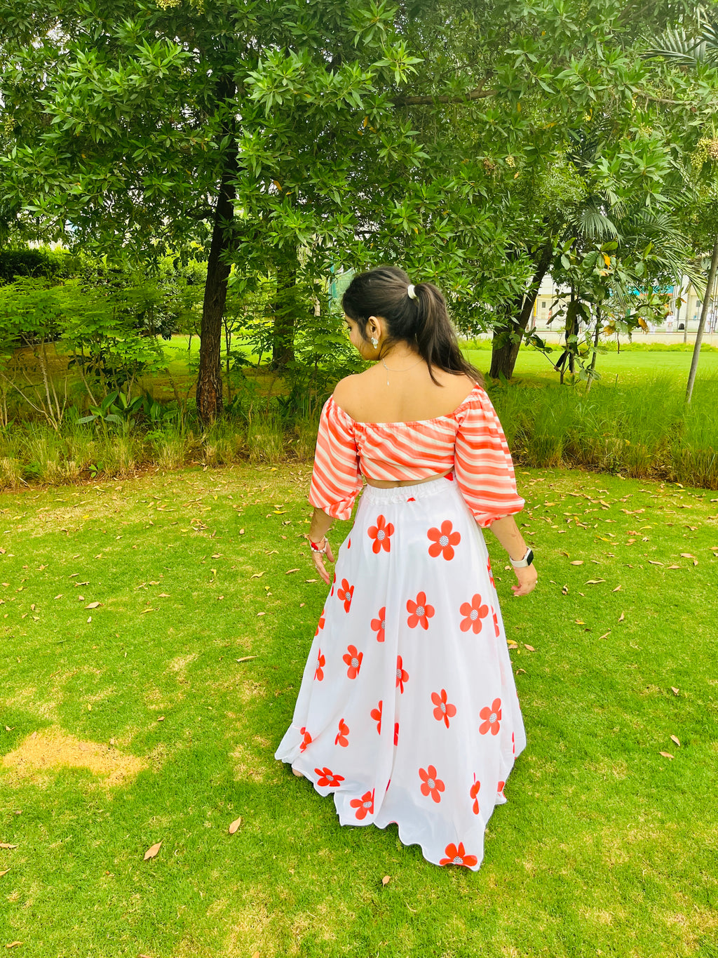 Blossom Breeze Skirt Top Set