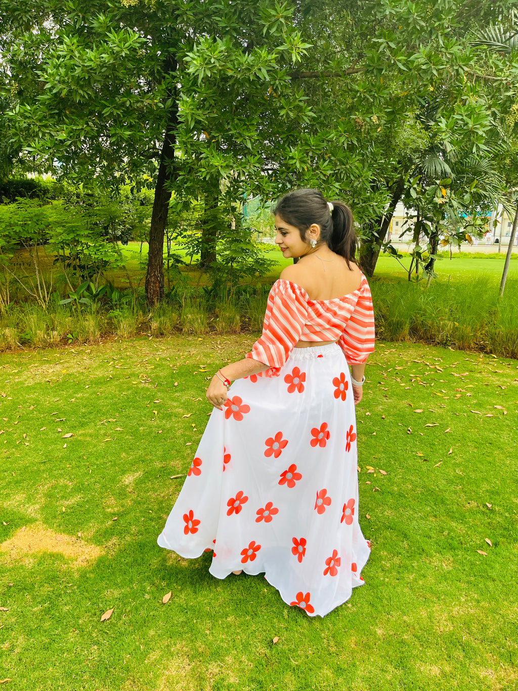 Blossom Breeze Skirt Top Set