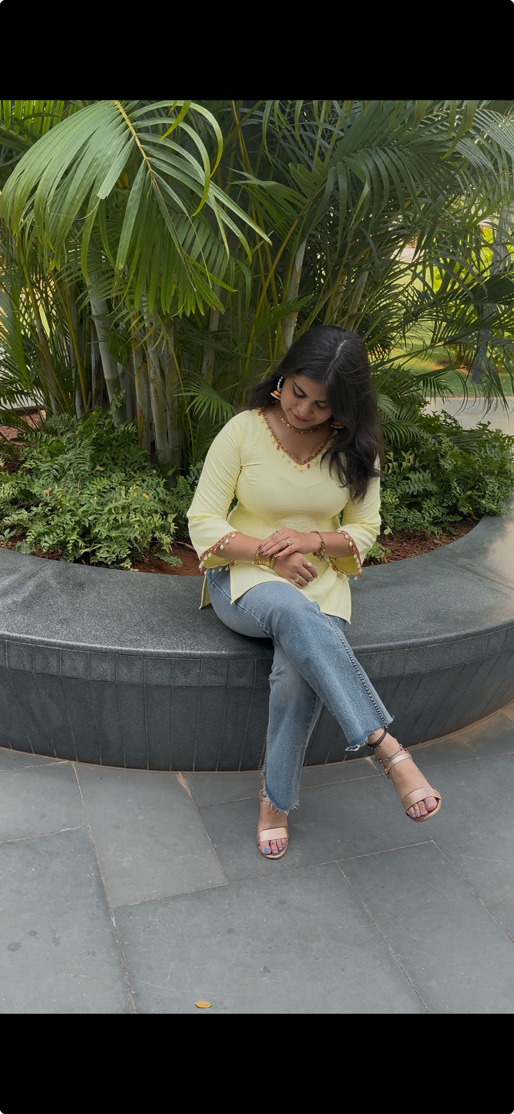 Sunlit Pearl Charm Kurti