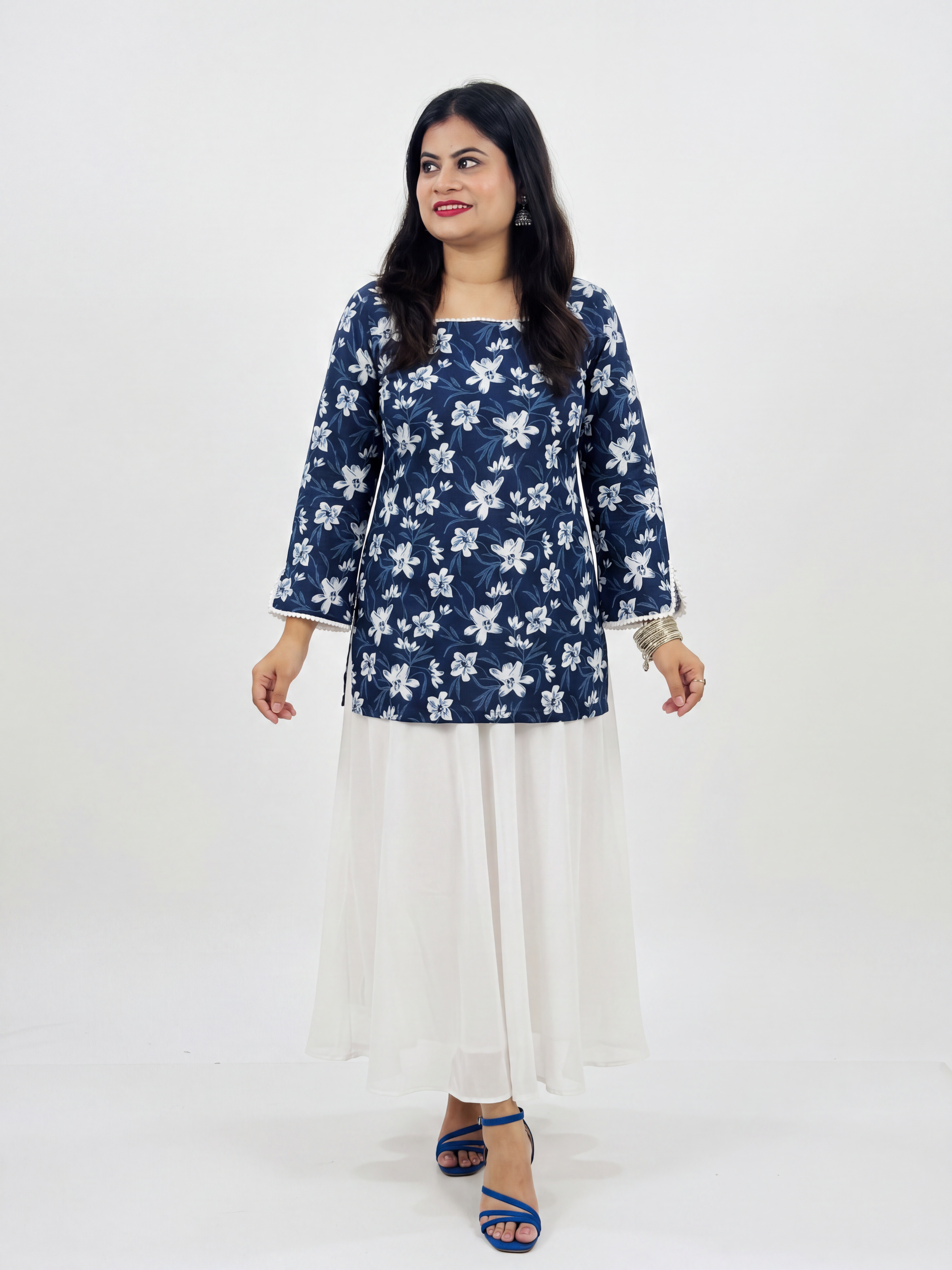 Sharvari Floral Corset Kurti