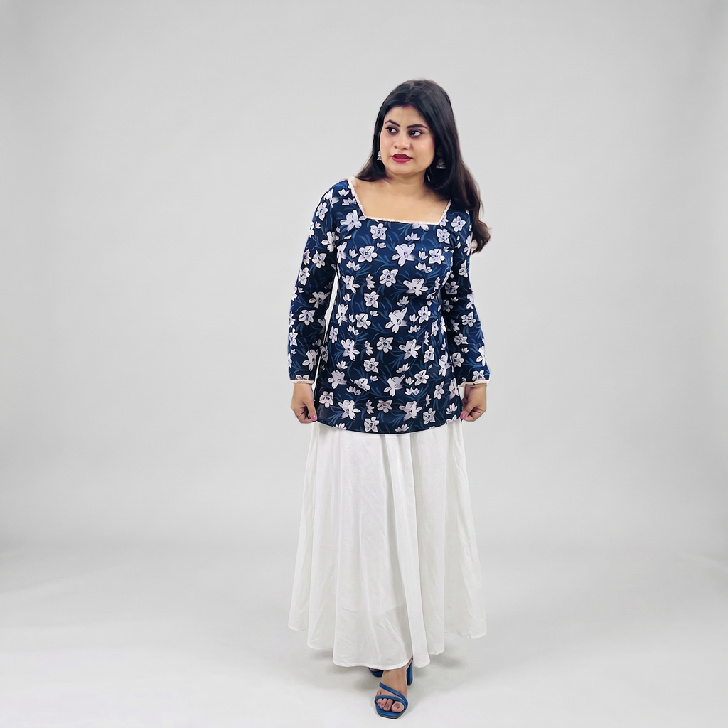 Sharvari Floral Corset Kurti