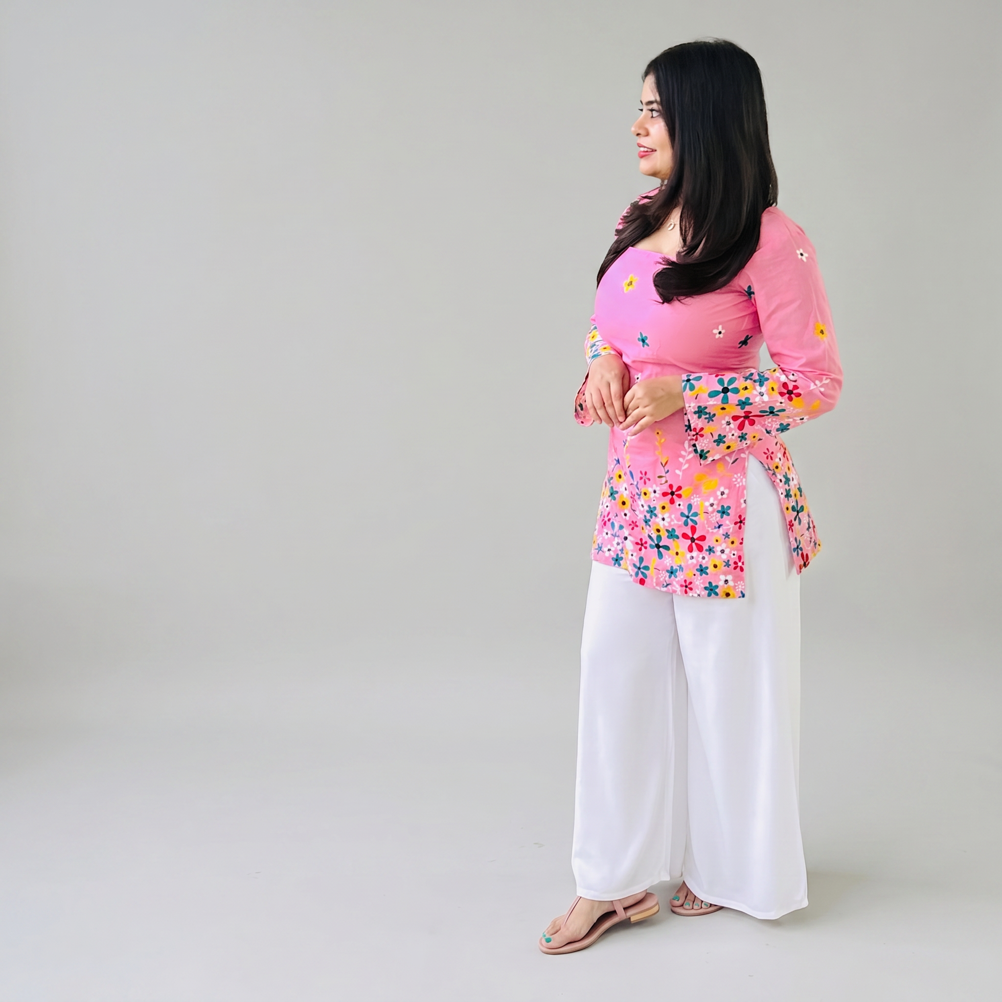 Candy Blossom Corset Kurti