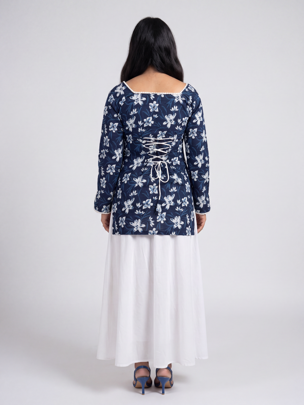 Sharvari Floral Corset Kurti