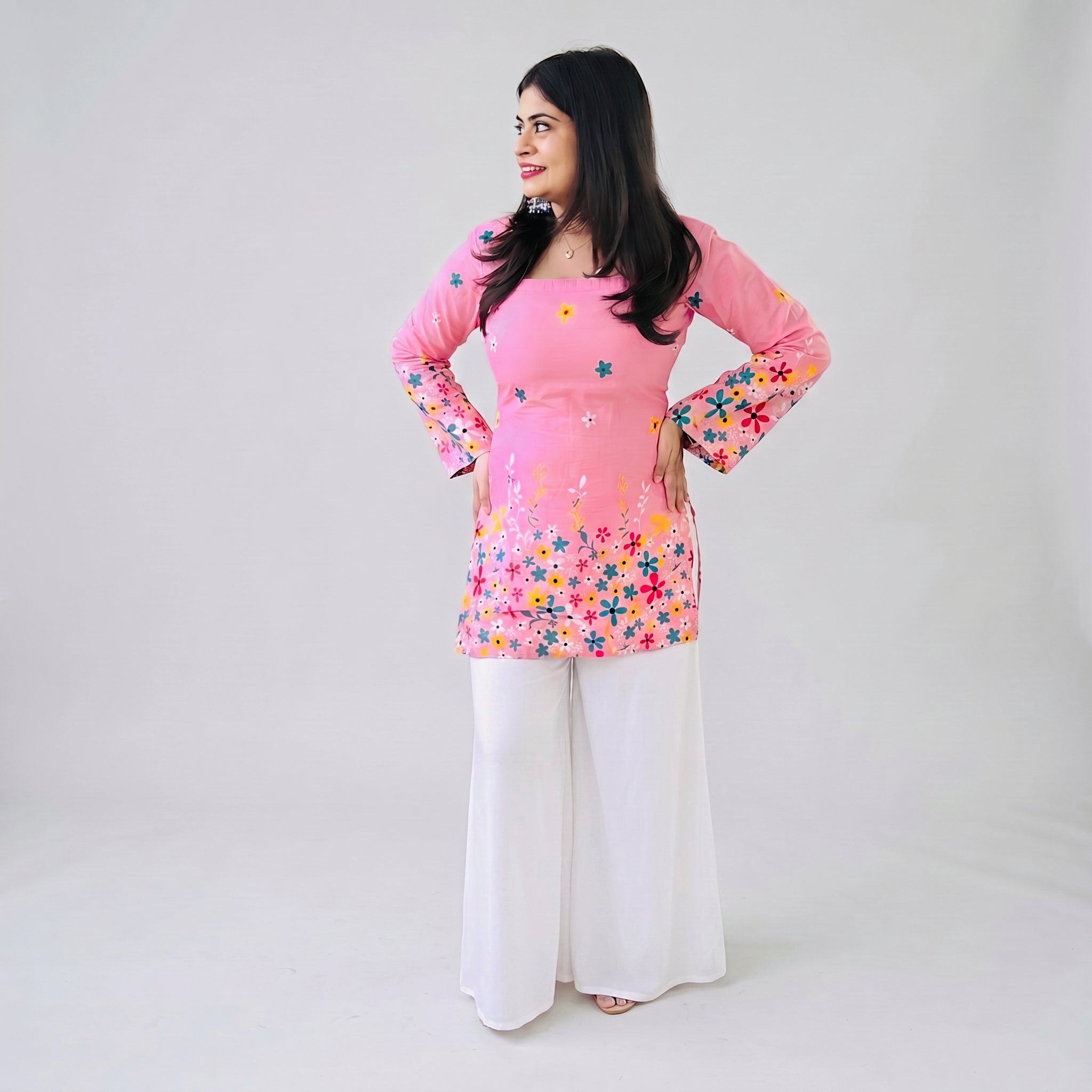 Candy Blossom Corset Kurti