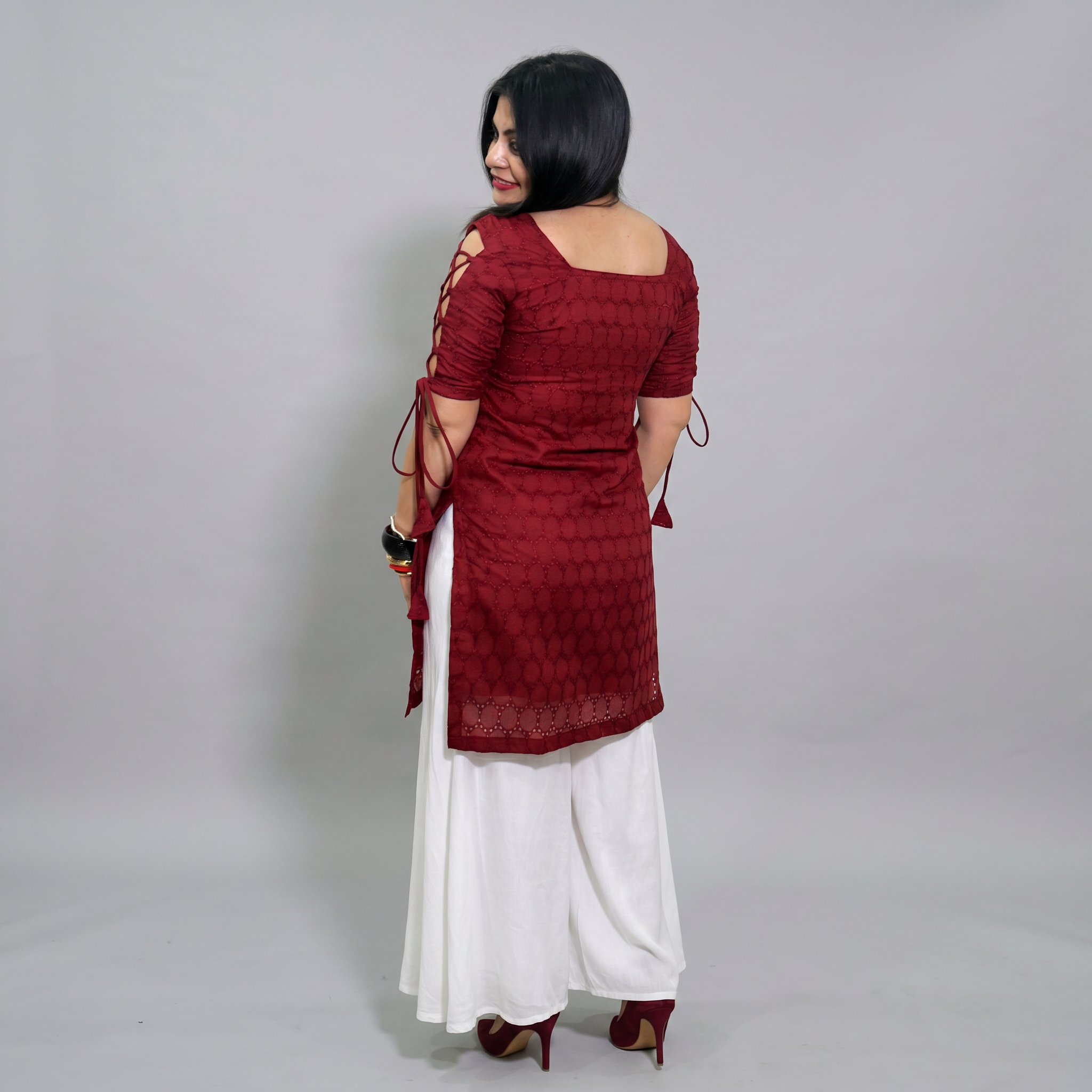 Ruby Dori Sleeve Hakoba Kurti