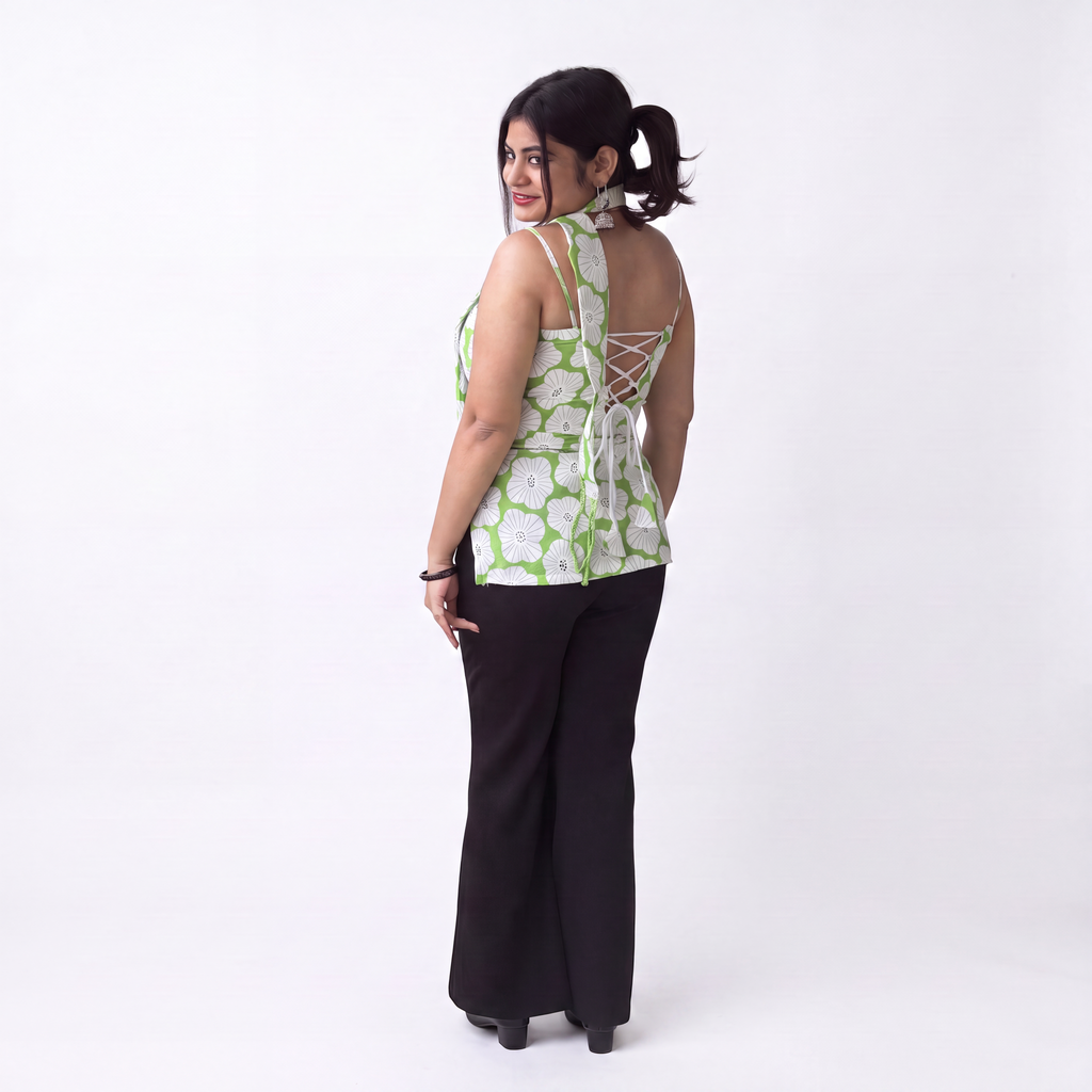 Lime Blossom Corset Kurti