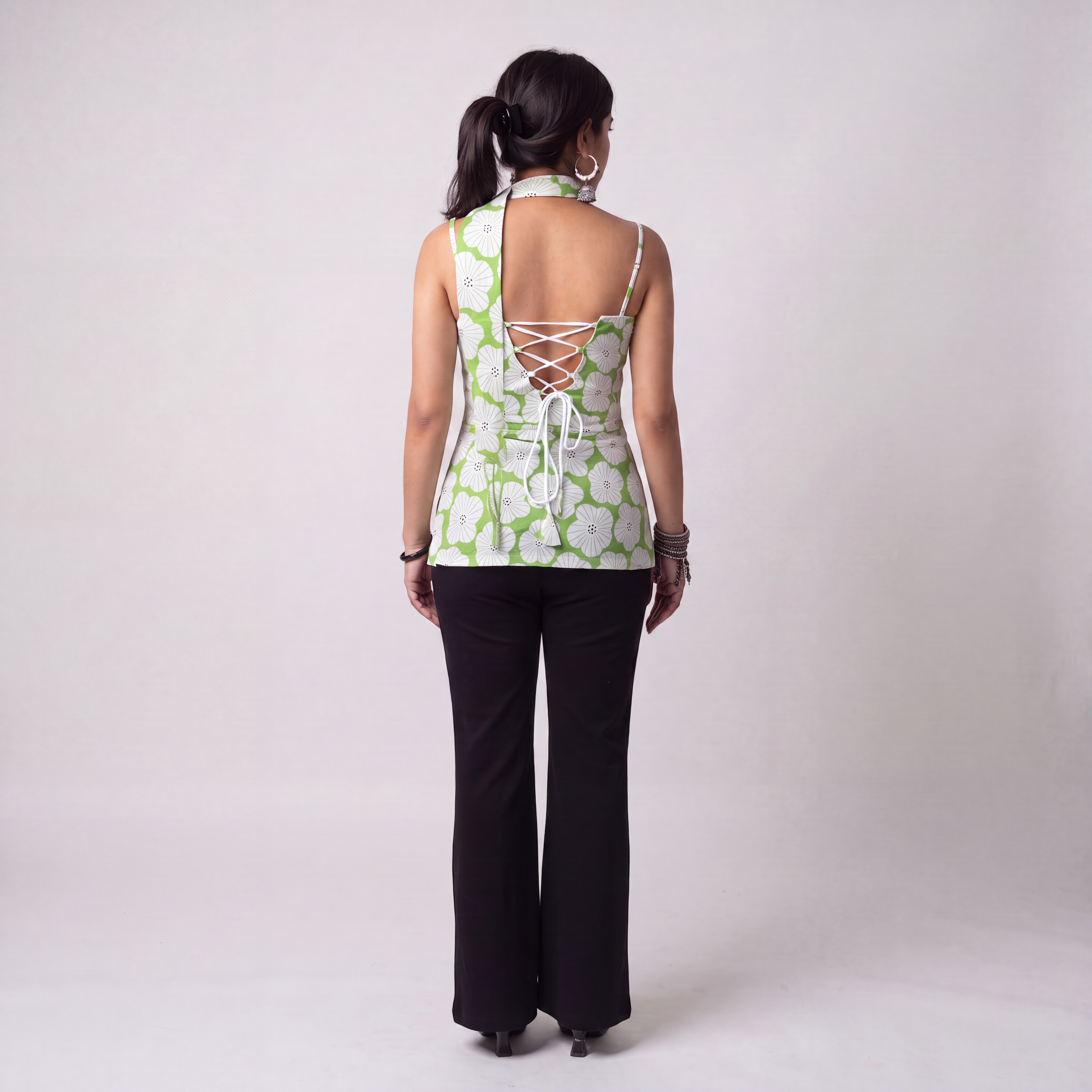 Lime Blossom Corset Kurti